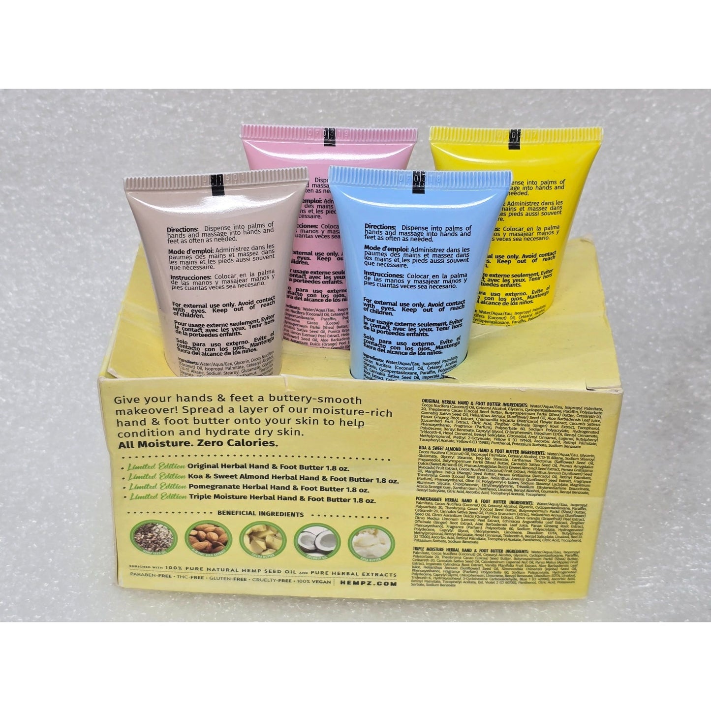 Hempz "Butt-Ah Up!" Limited Edition Hydrating Herbal Hand & Foot Butters Set