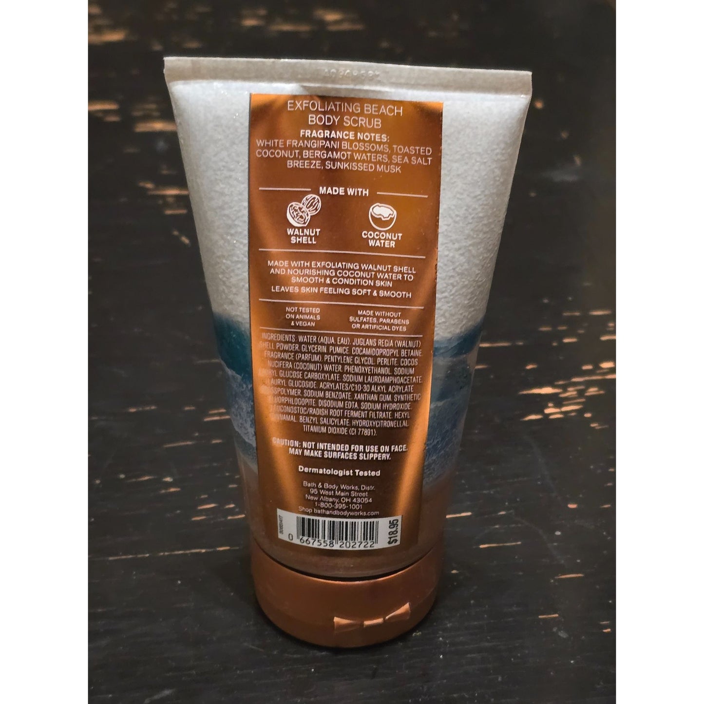 Bath & Body Works At The Beach Exfoliating Body Scrub 6.6 Oz Coconut Water