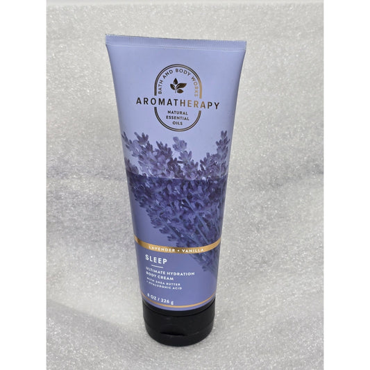 Bath & Body Works Aromatherapy Lavender Vanilla Sleep Body Cream 8Oz Shea Butter