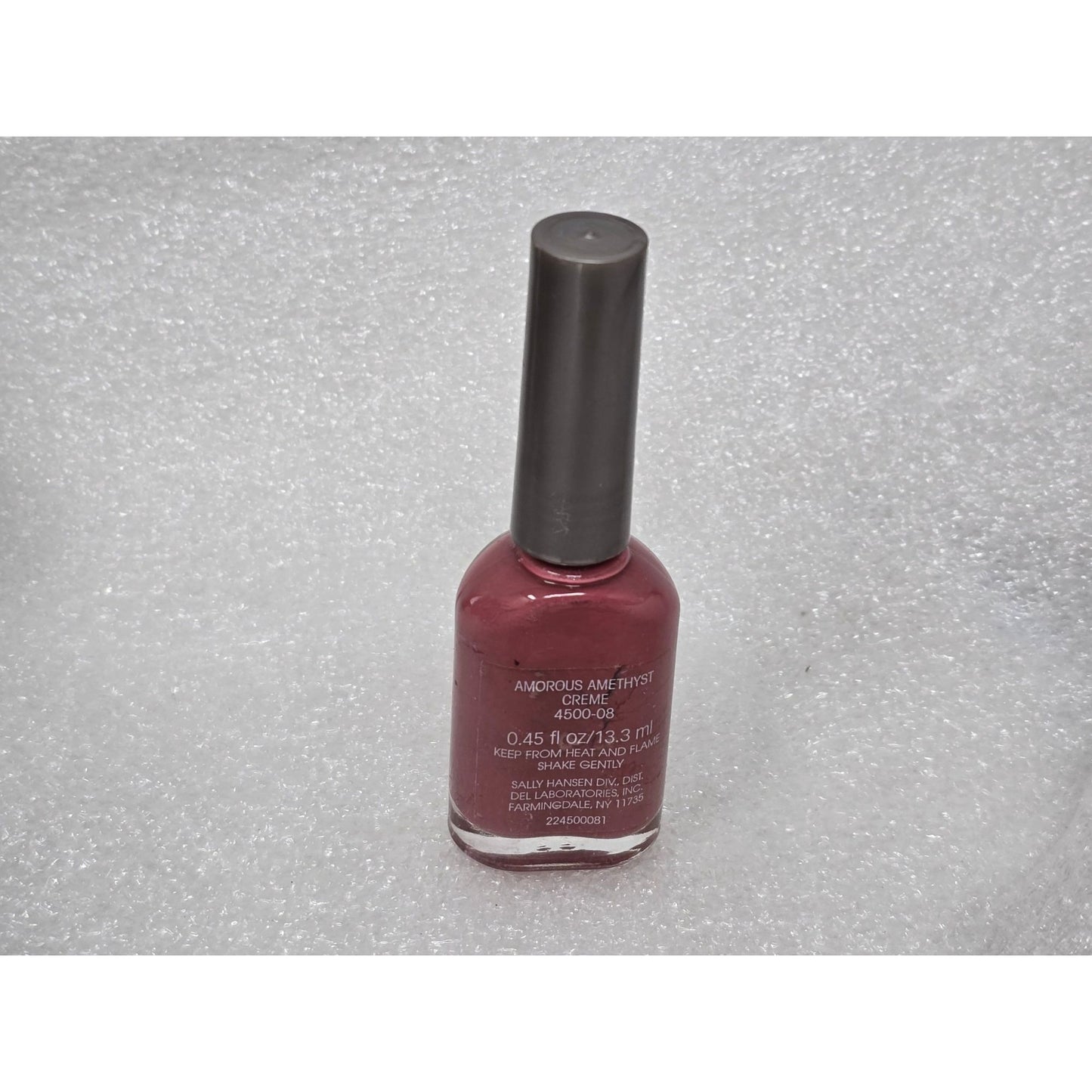 Vintage Sally Hansen Hard As Nails Nail Polish Amorous Amethyst Creme 0.45 Fl Oz