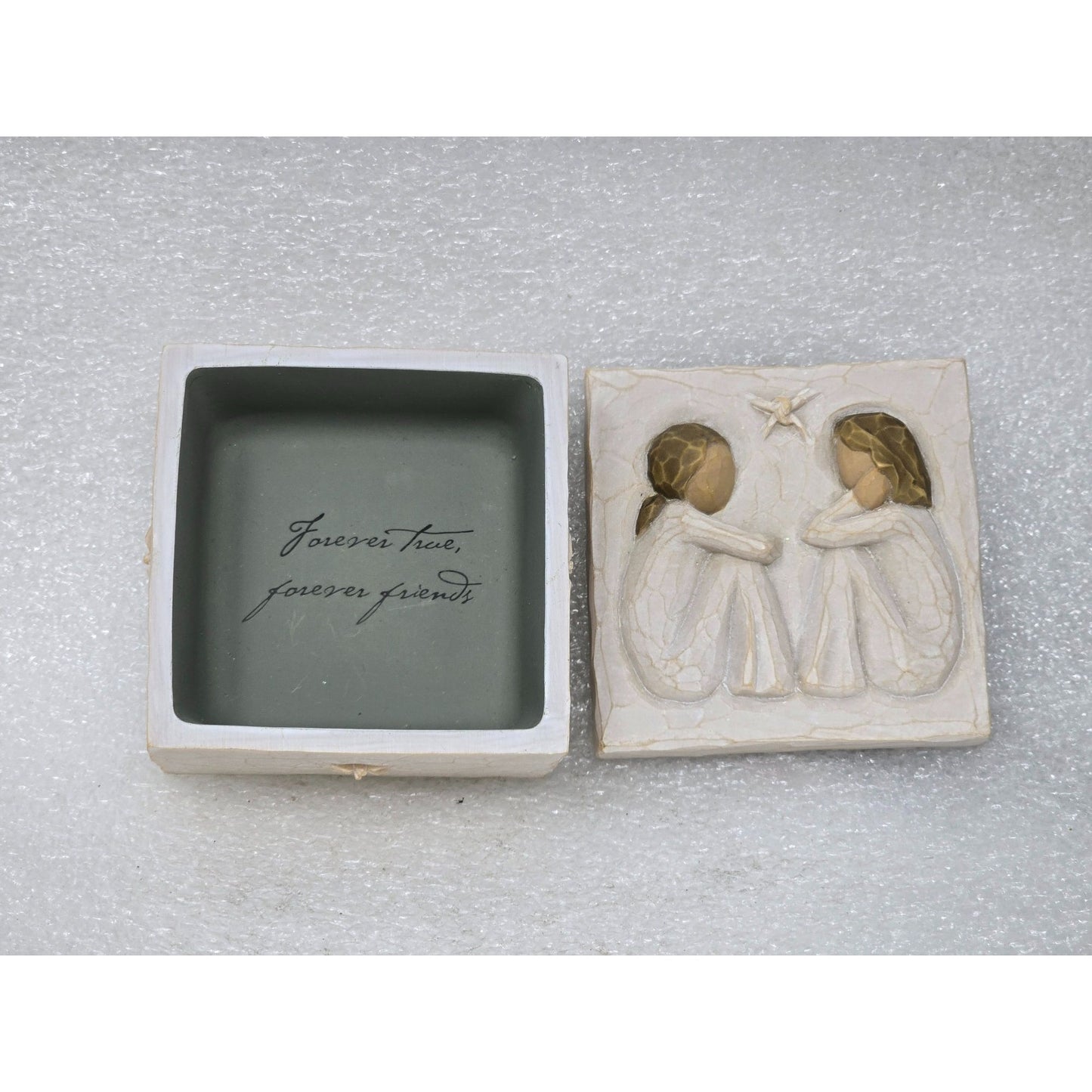 Willow Tree Friendship Keepsake Trinket Box By Susan Lordi 2003 Forever True
