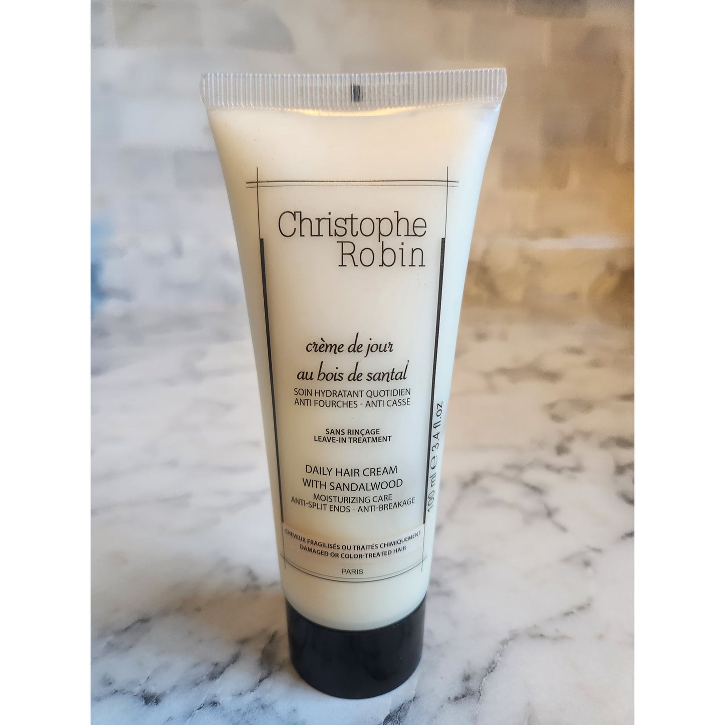 Christophe Robin Daily Hair Cream Sandalwood Leave-In Treatment for Damaged Hair