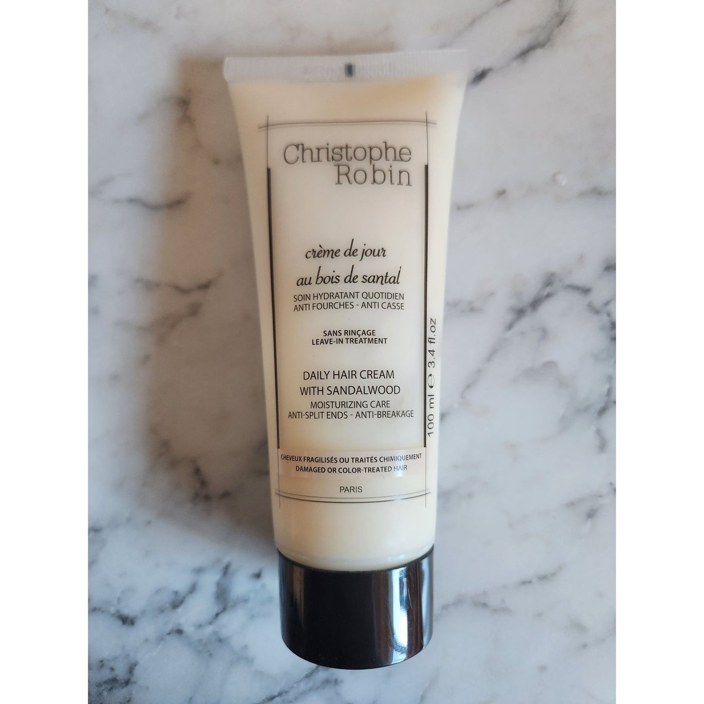 Christophe Robin Daily Hair Cream Sandalwood Leave-In Treatment for Damaged Hair