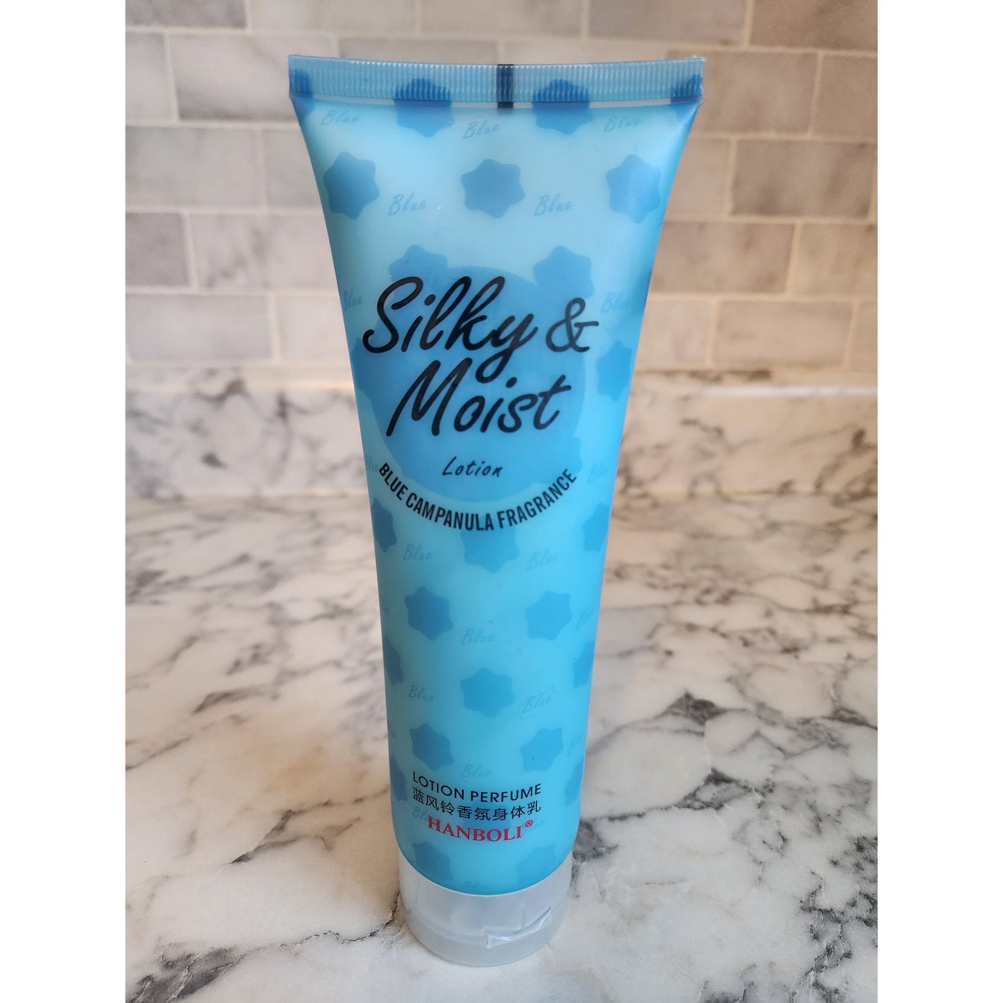 Silky & Moist Blue Campanula Fragrance Lotion Perfume 236ml Sealed Tube Hanboli