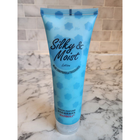 Silky & Moist Blue Campanula Fragrance Lotion Perfume 236ml Sealed Tube Hanboli