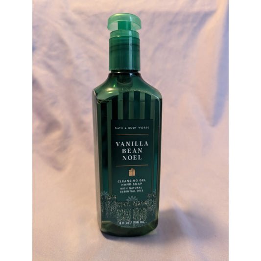 Bath & Body Works Vanilla Bean Noel Cleansing Gel Hand Soap With Essential Oils