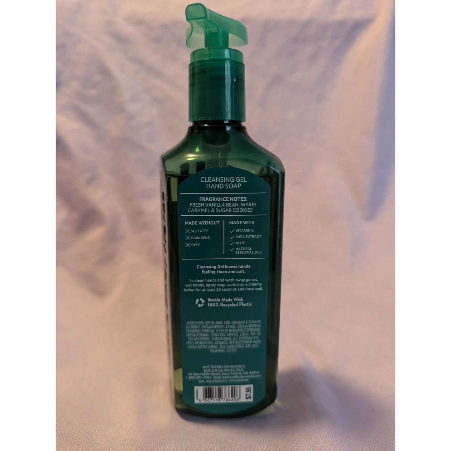 Bath & Body Works Vanilla Bean Noel Cleansing Gel Hand Soap With Essential Oils