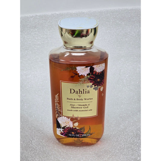 Bath & Body Works Dahlia Aloe + Vitamin E Shower Gel 10 Oz With Essential Oils