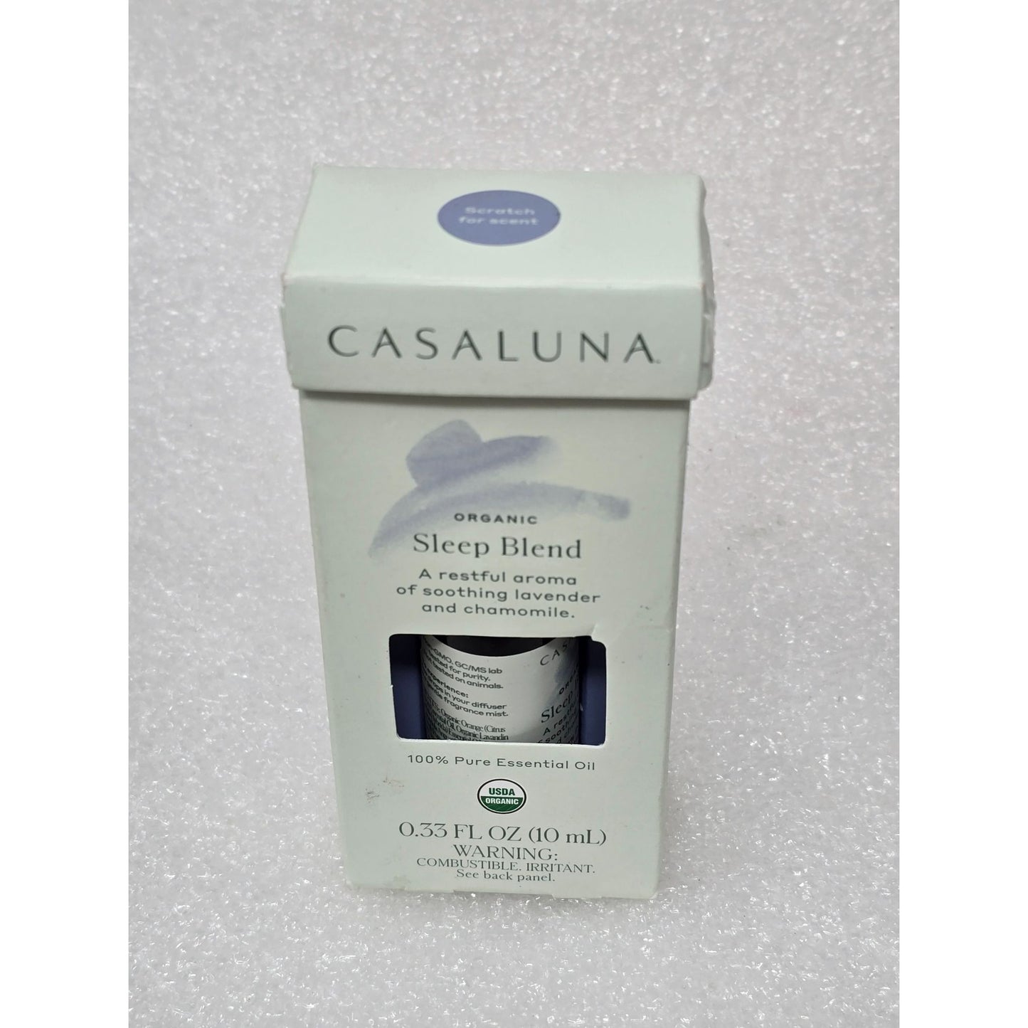Casaluna Sleep Blend Organic Essential Oil 0.33 Fl Oz With Box