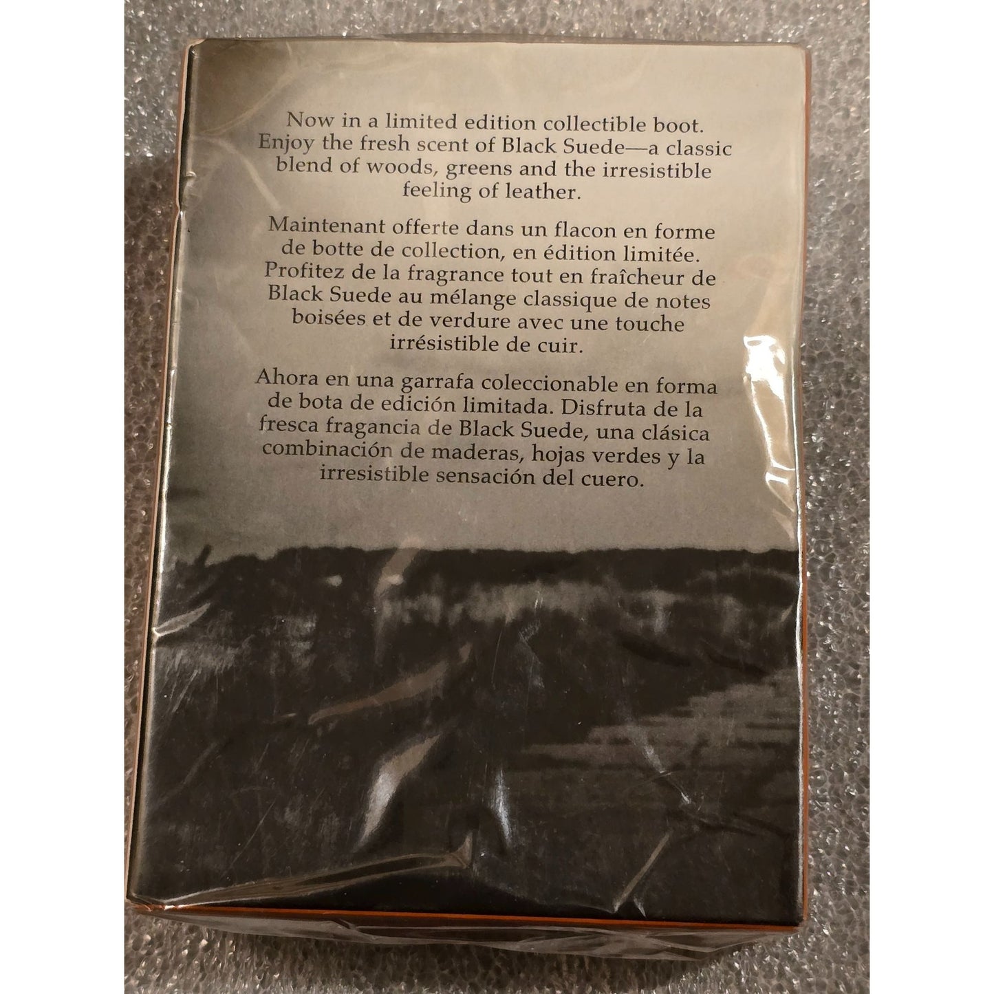 Avon Black Suede Eau De Toilette Collectible Boot Decanter Limited Edition 5 oz