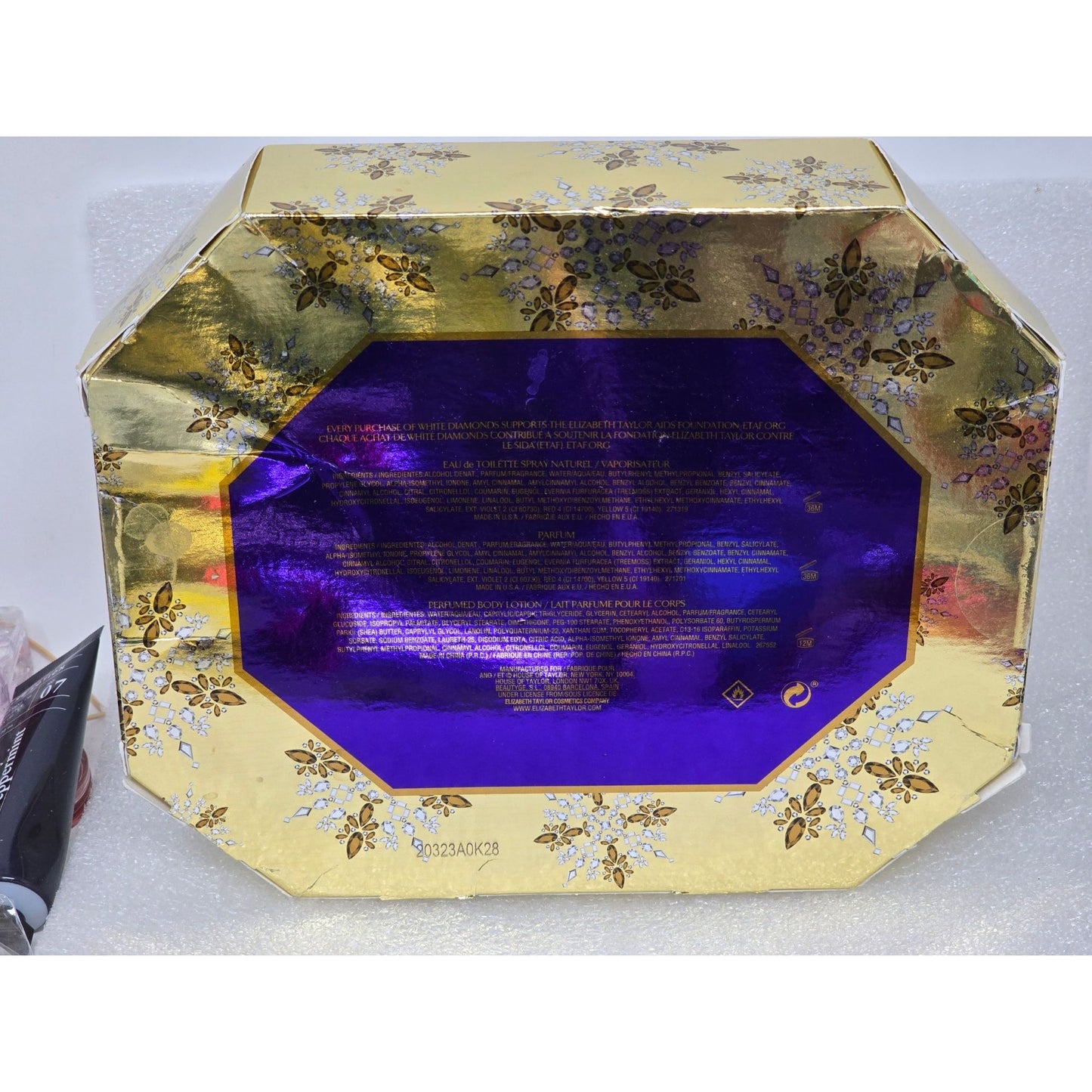 Elizabeth Taylor White Diamonds Gift Set Eau De Toilette Parfum Body Lotion