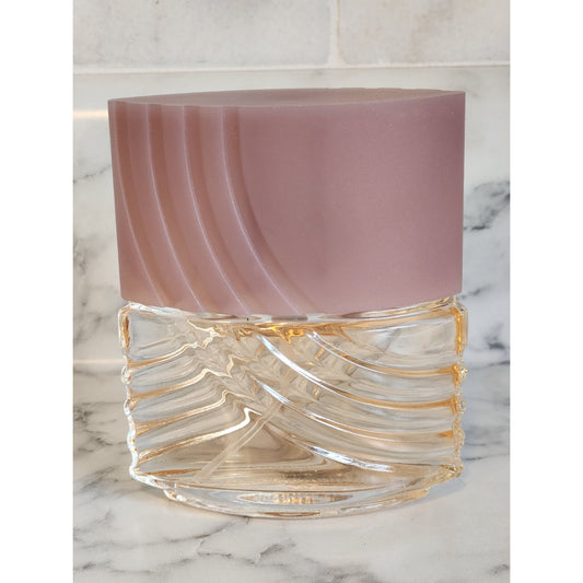 Avon Soft Musk Cologne Perfume Spray 1.5 Fl Oz Elegant Glass Bottle With Mauve