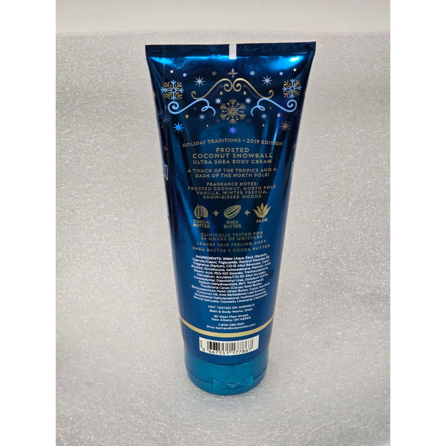 Bath & Body Works Frosted Coconut Snowball Ultra Shea Body Cream 8 oz