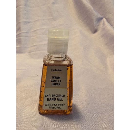 Bath & Body Works Warm Vanilla Sugar Anti-Bacterial Hand Gel 1 Fl Oz Travel Size