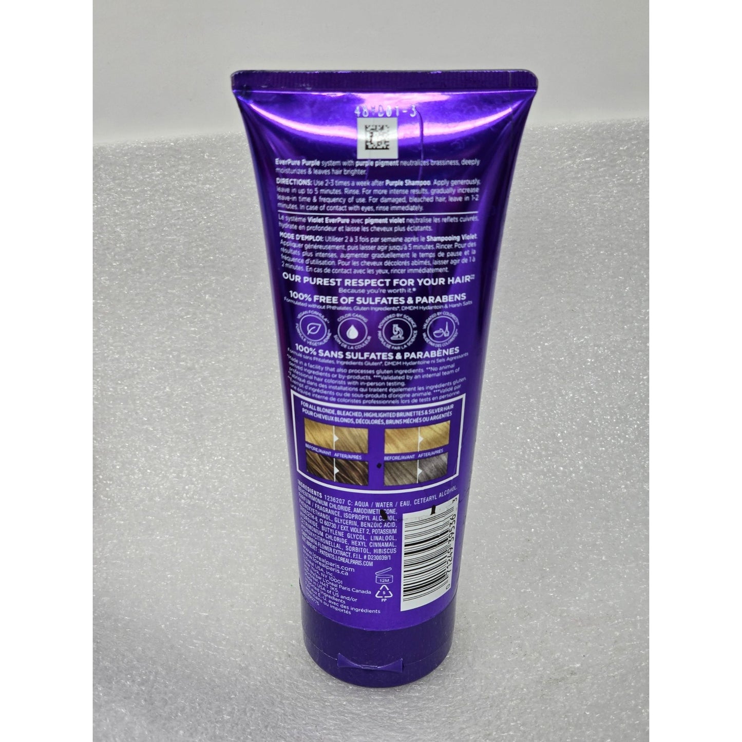 L'Oreal Paris EverPure Sulfate-Free Purple Conditioner For Blonde & Silver Hair