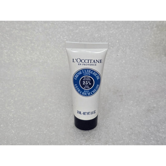 L'Occitane Ultra Rich Body Cream .6 oz 20ml Travel Size With 25% Shea Butter