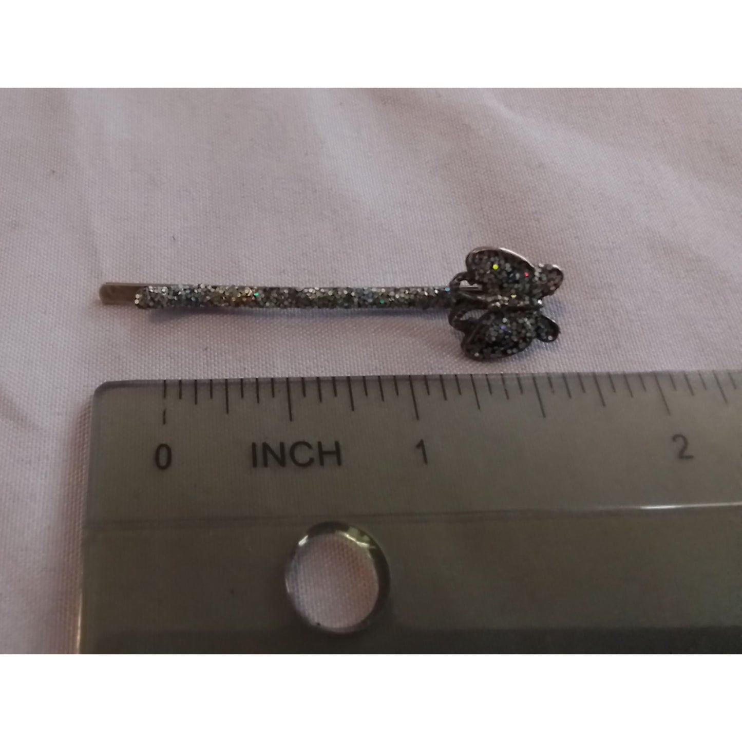 Vintage Butterfly Rhinestone Hair Clip Bobby Pin