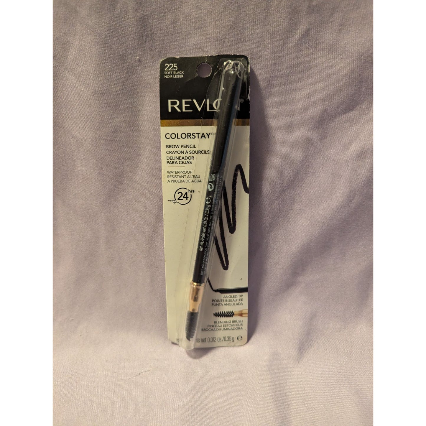 Revlon Colorstay Brow Pencil Soft Black Waterproof Longwear 225 Eyebrow