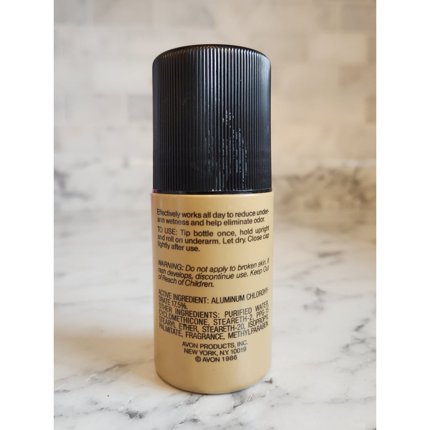 Avon Black Suede Roll-On Anti-Perspirant Deodorant All-Day Freshness