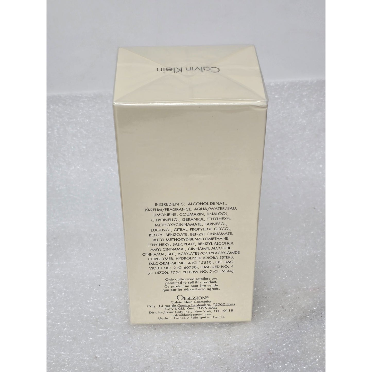 Calvin Klein Obsession Eau De Parfum Perfume Spray 3.4 Oz 100 Ml New Sealed Box