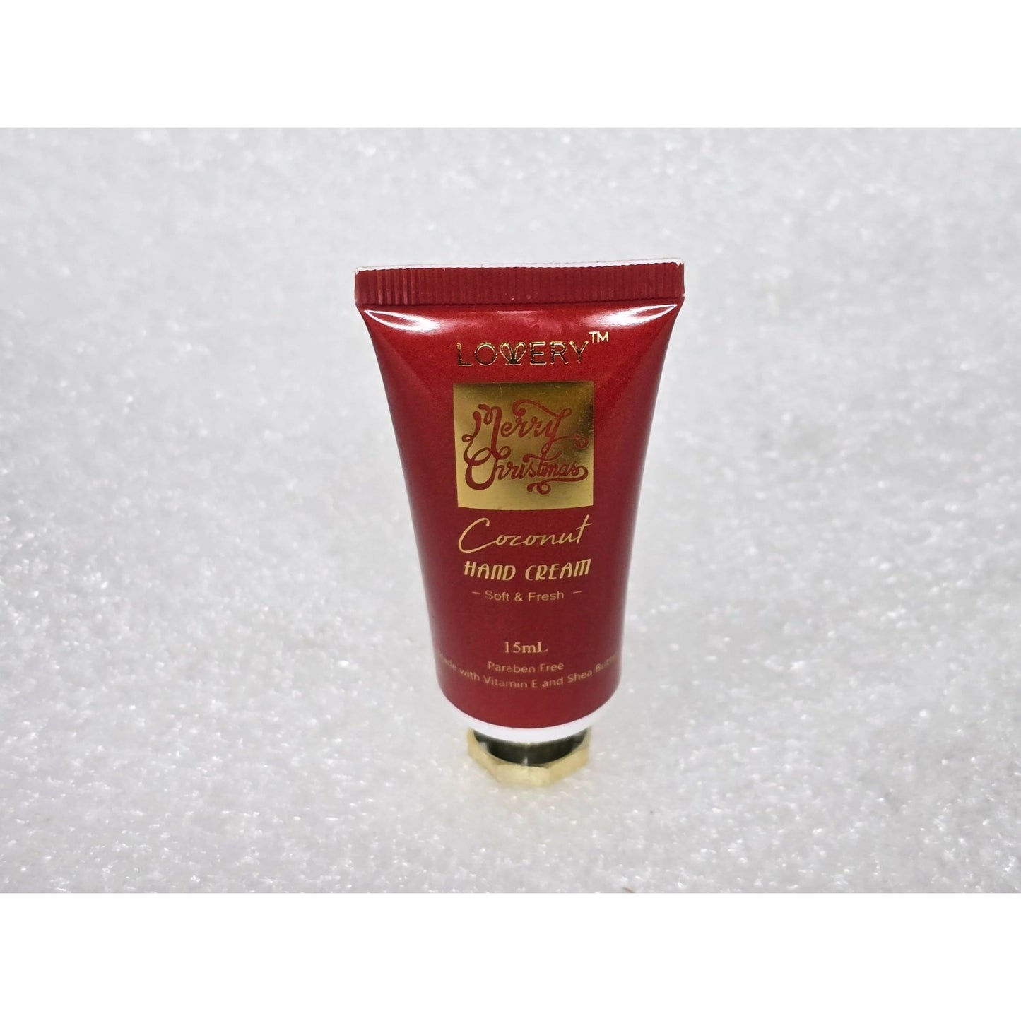 Lovery Merry Christmas Coconut Hand Cream 15 mL  Vitamin E Travel Size
