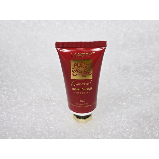 Lovery Merry Christmas Coconut Hand Cream 15 mL  Vitamin E Travel Size