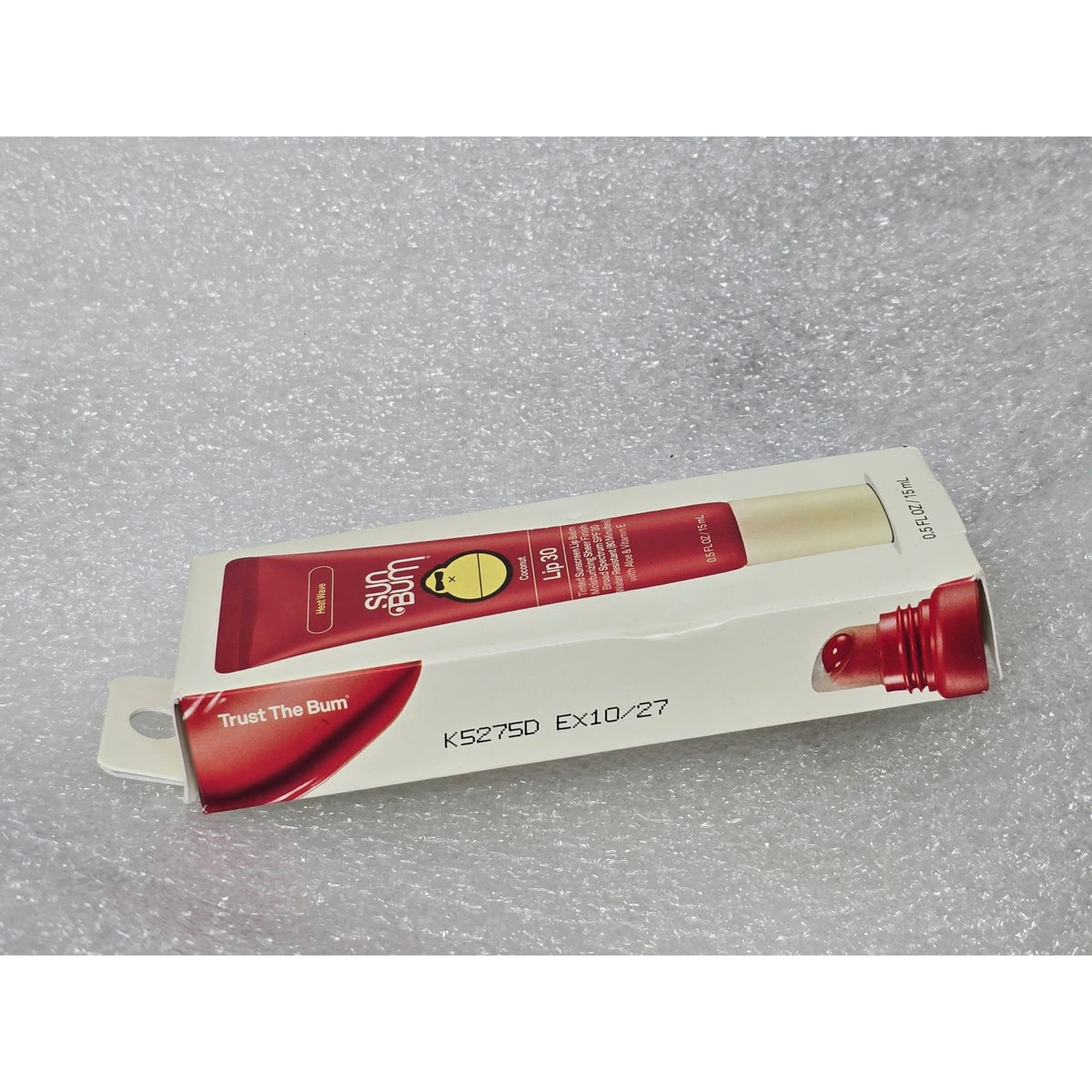 Sun Bum Heat Wave Coconut Tinted Lip Balm SPF 30 Moisturizing Sheer Finish