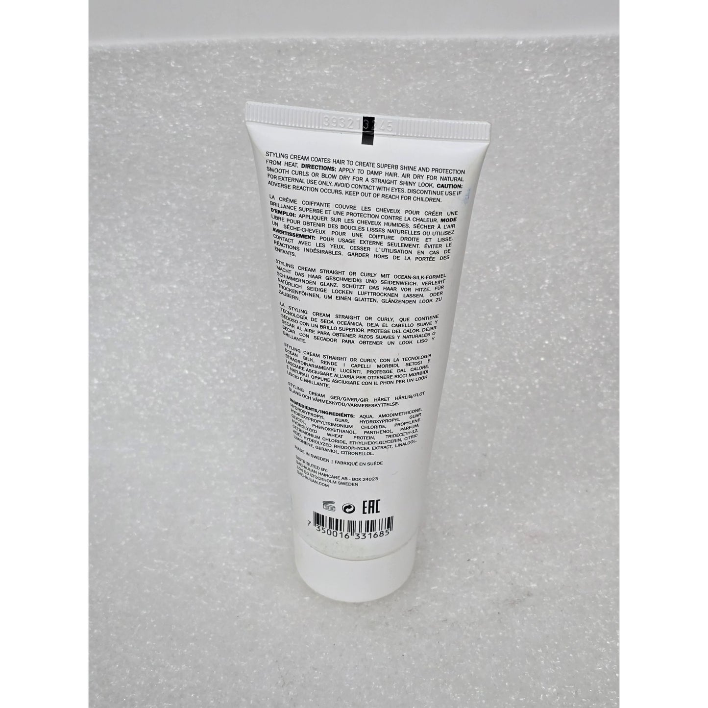 Sachajuan Styling Cream 125ml 4.2 Fl.oz For Straight Or Curly Hair