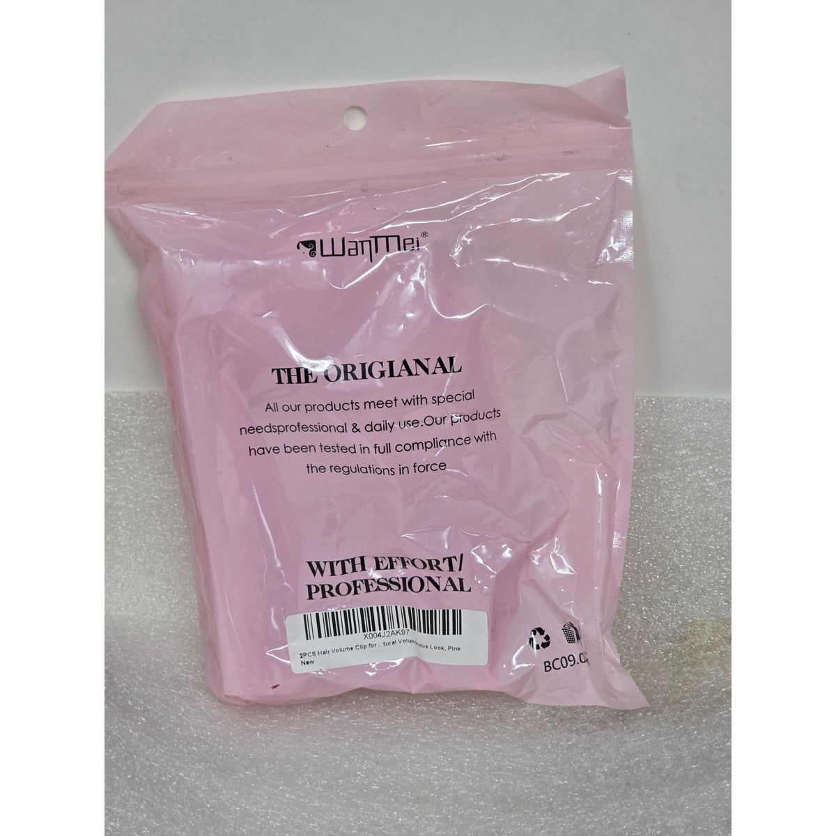 The Original Super Brush Hair Volume Clips 2 PCS Pink For Styling