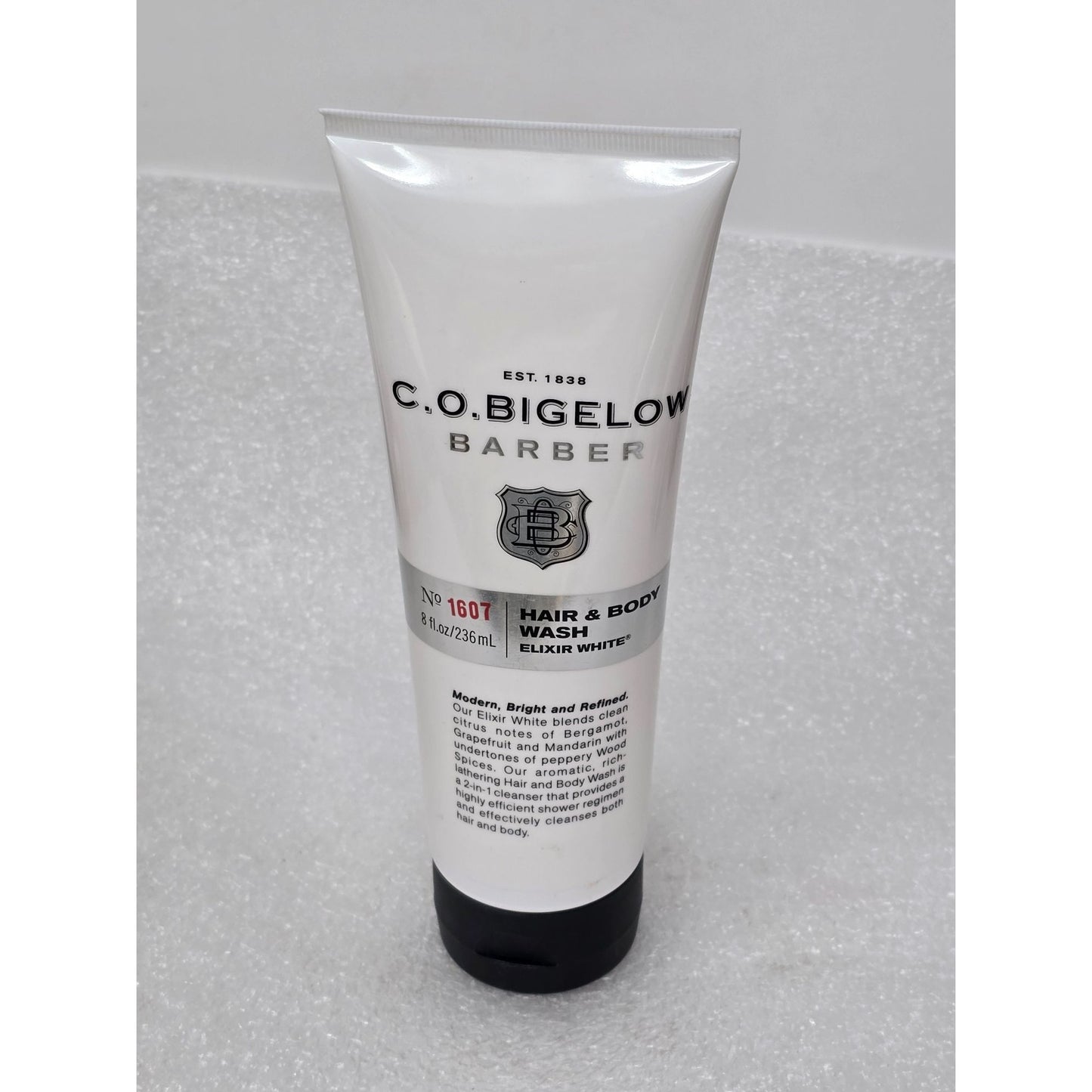 C.O. Bigelow Barber Hair & Body Wash No. 1607 Elixir White 8 Fl Oz