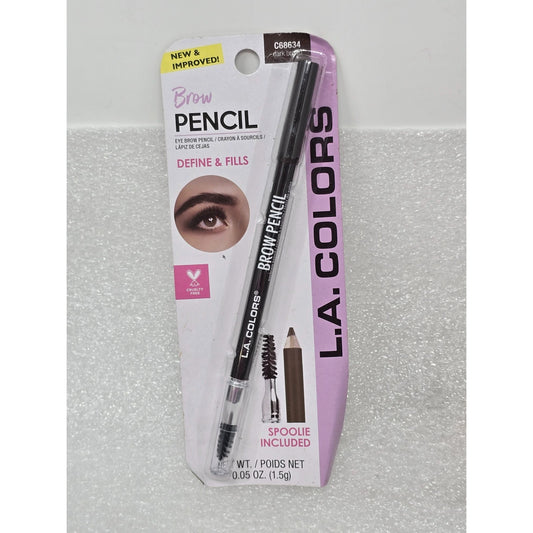 L.A. Colors Brow Pencil With Spoolie Dark Brown