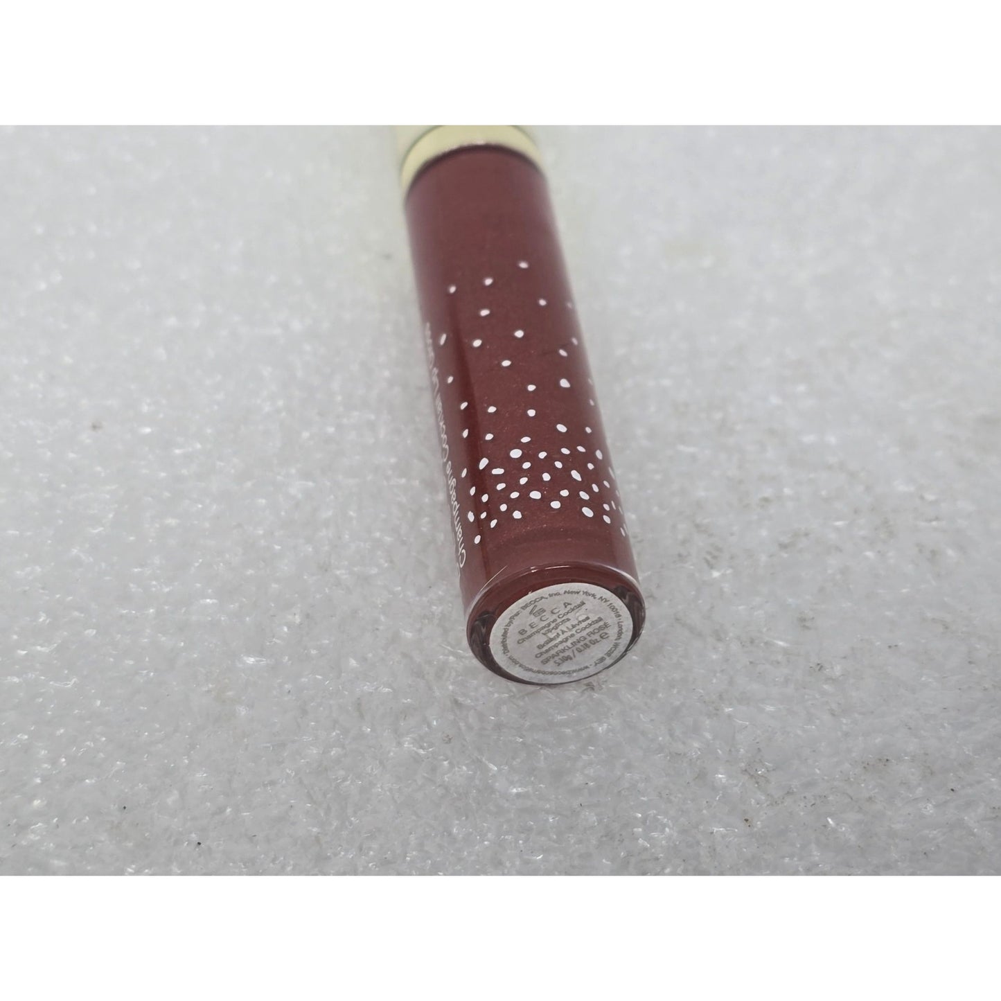 Becca Champagne Cocktail Lip Gloss Sparkling Rosé .18oz Hydrating & Long-Lasting