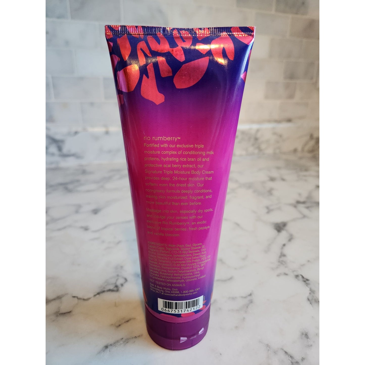 Bath & Body Works Rio Rumberry Triple Moisture Body Cream 2013 Escape Collection