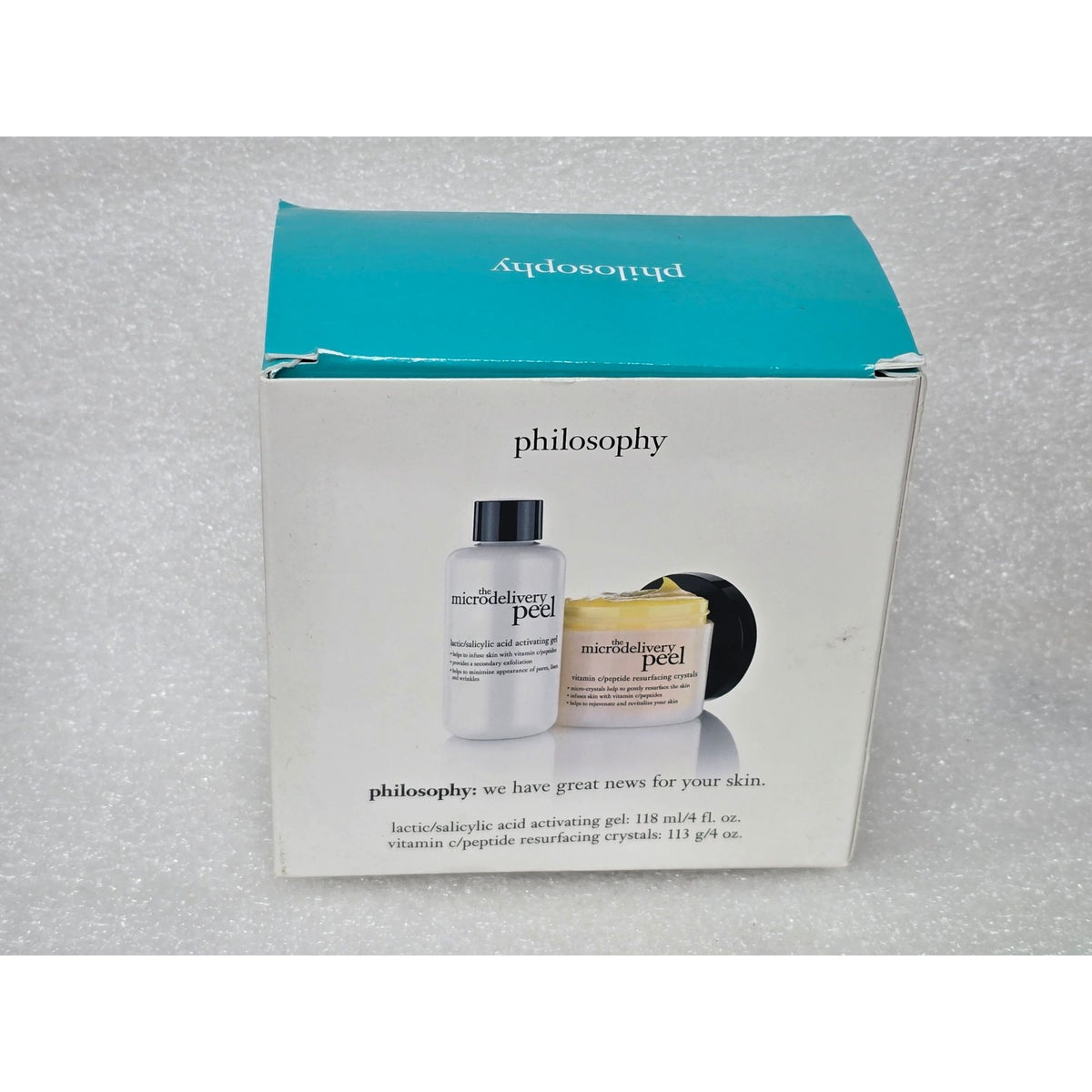 Philosophy The Microdelivery Peel Vitamin C Peptide Resurfacing Crystal Gel Set