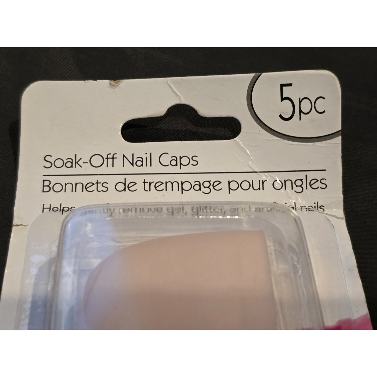 Sassy + Chic Reusable Soak-Off Nail Caps 5Pc For Gel/Glitter Removal
