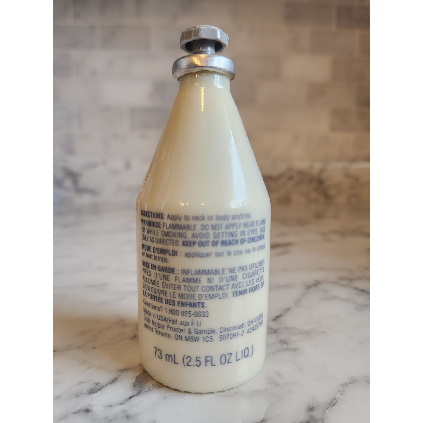 Old Spice Original After Shave Cologne 2.5 Fl Oz Vintage Glass Bottle