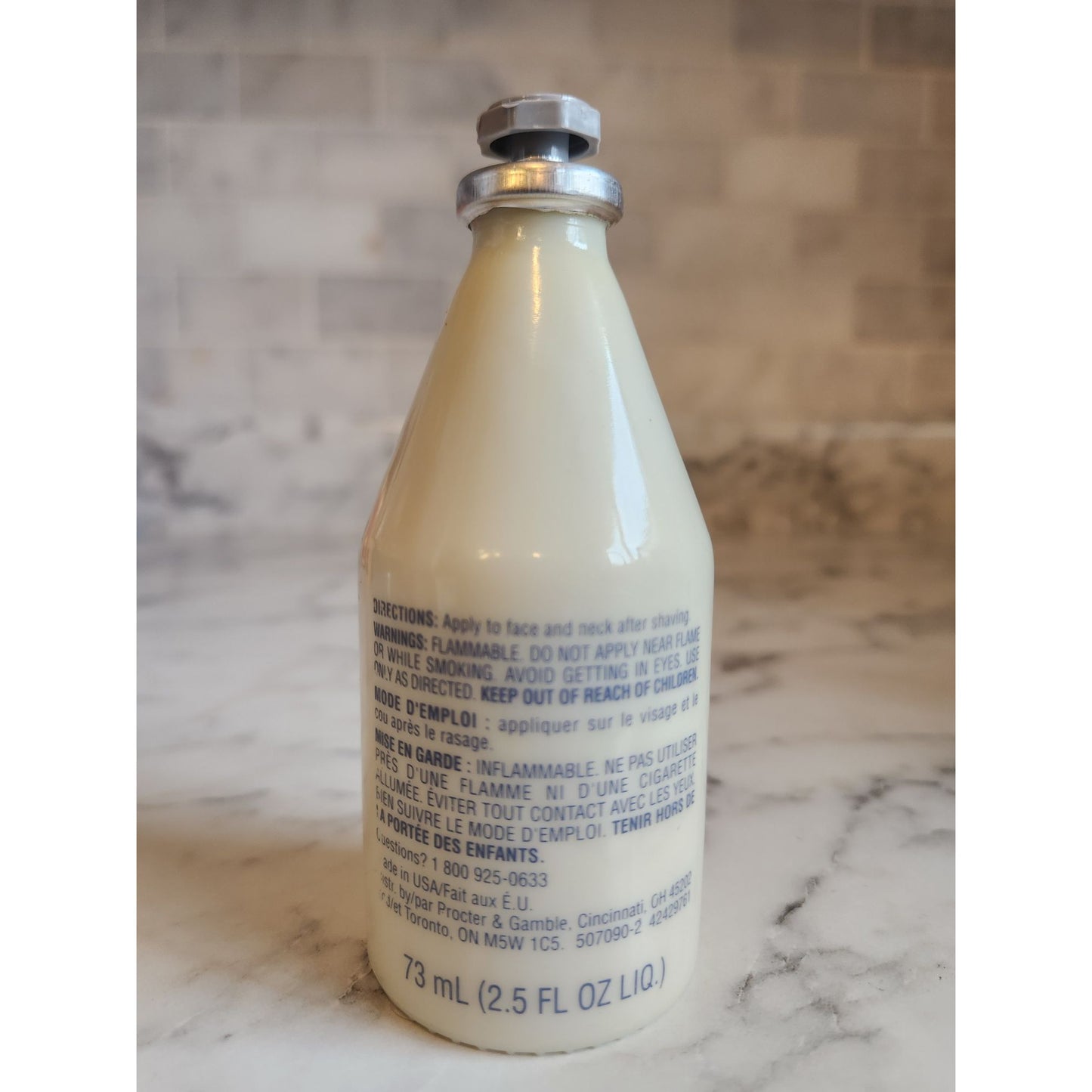 Old Spice Original After Shave Cologne 2.5 Fl Oz Vintage Glass Bottle