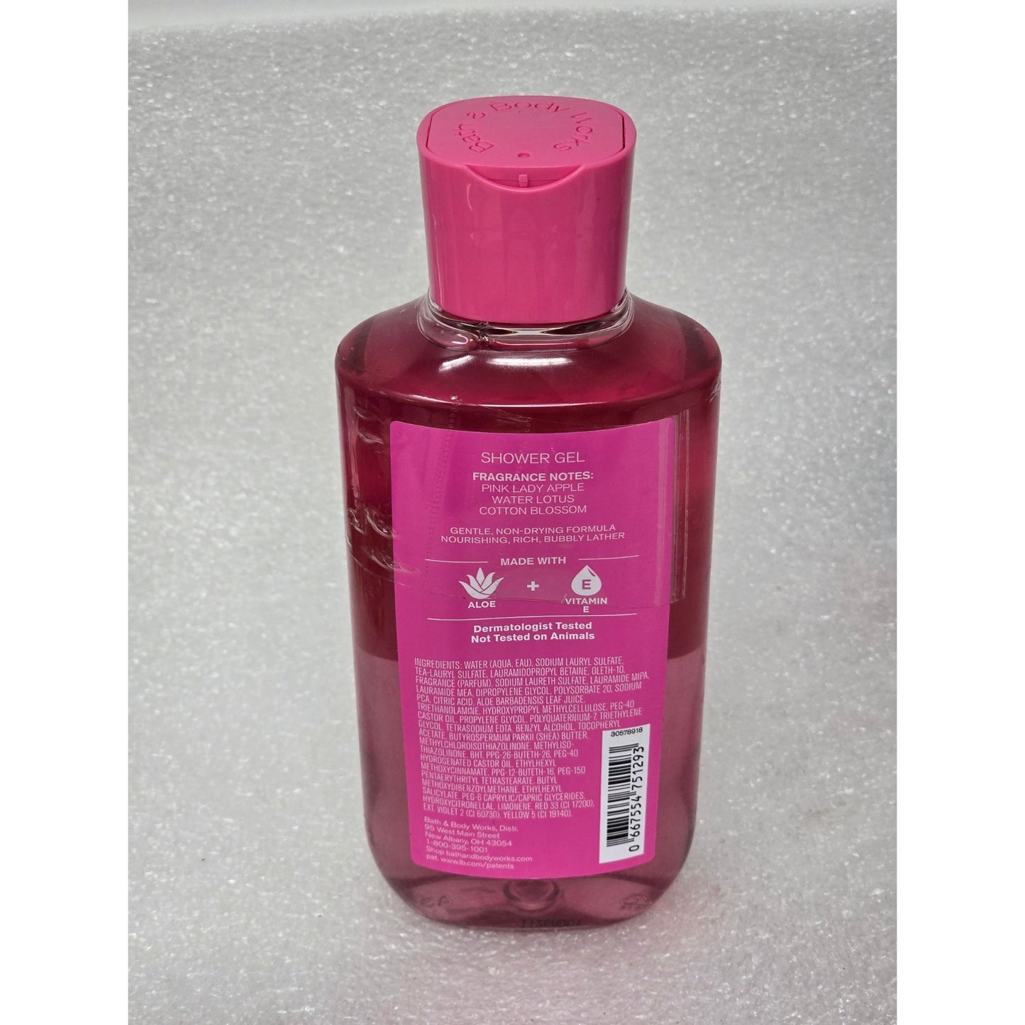 Pink Tie Dye Shower Gel 10 Fl Oz Bath & Body Works Aloe + Vitamin E Moisturizing