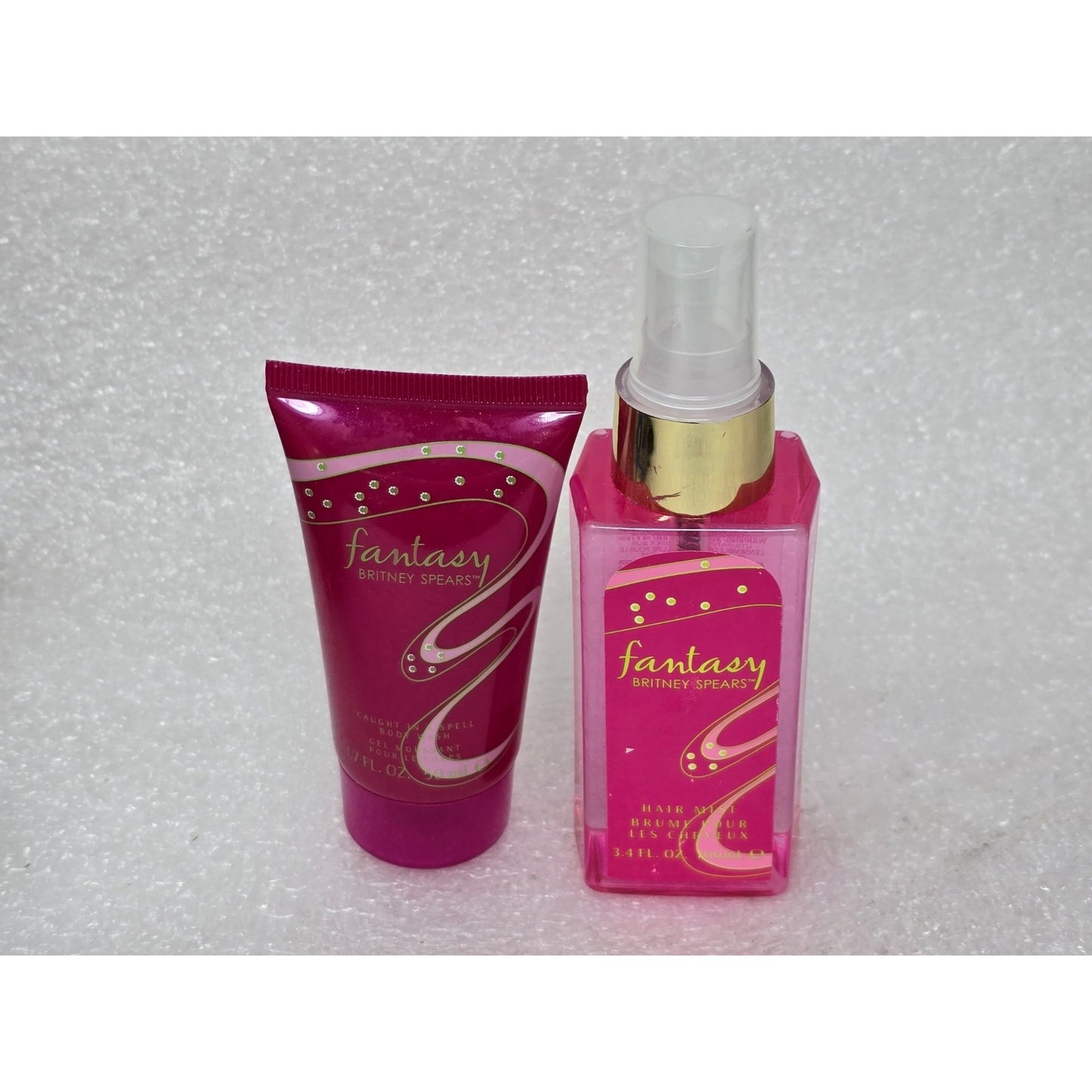 Fantasy Britney Spears Body Wash & Hair Fragrance Mist Set 1.7 Fl Oz & 3.4 Fl Oz