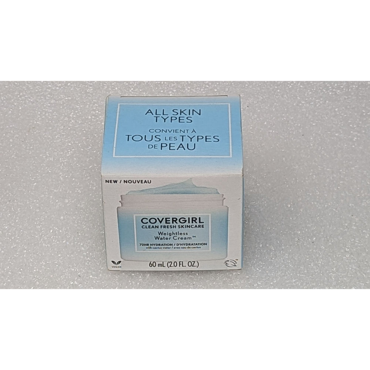 Covergirl Clean Fresh Skincare Weightless Water Cream 2.0 oz 72 HR Hydration