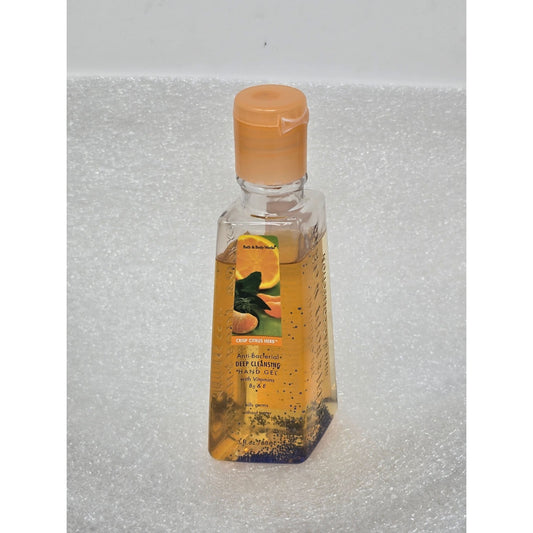 Bath & Body Works Crisp Citrus Herb Deep Cleansing Hand Gel 3 Oz Vitamins B5 & E