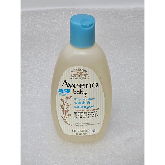 Aveeno Baby Daily Moisture Wash & Shampoo Natural Oat Extract Gentle