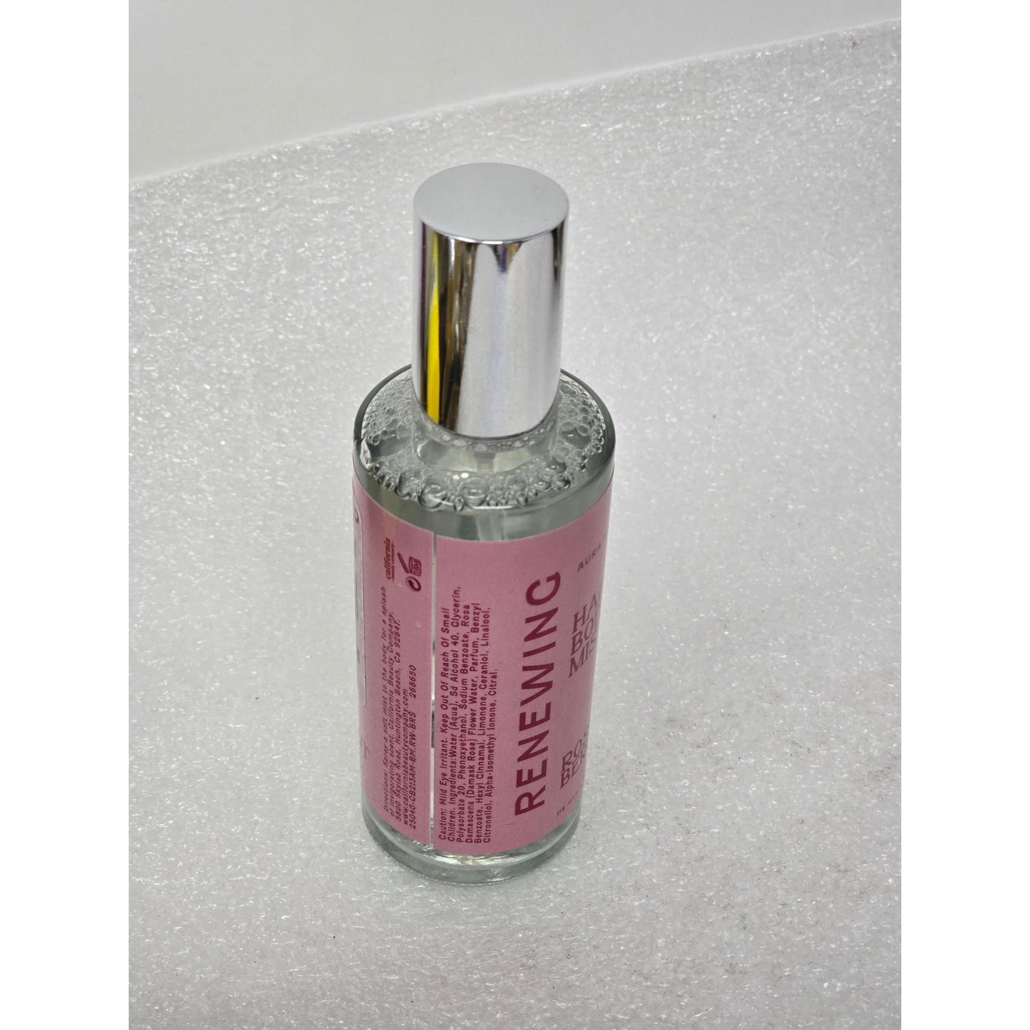 Renewing Aura Mists Co. Hair & Body Mist Rose Bergamot For Hydration & Freshness