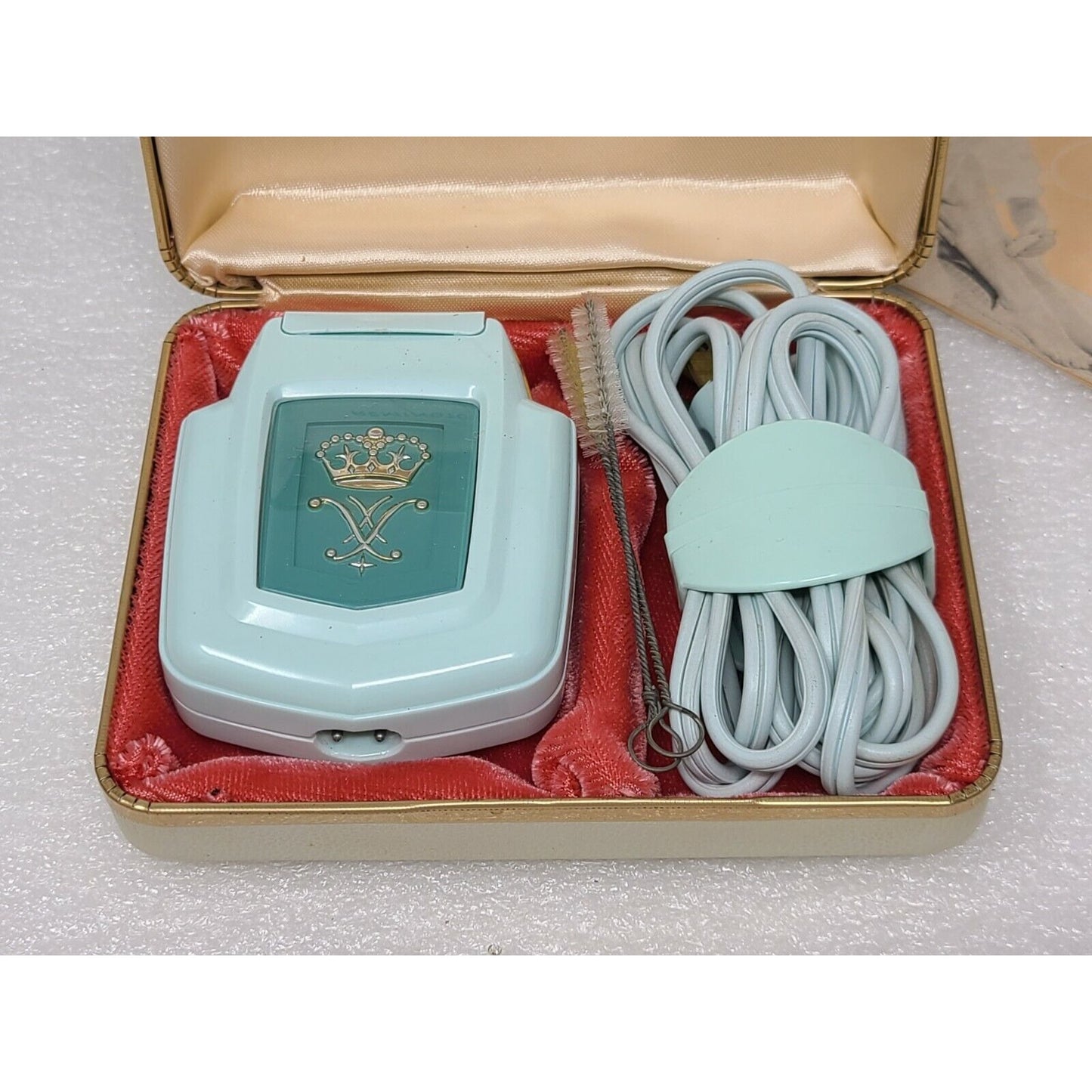 Vintage Remington Princess Baby Blue Collectible Electric Razor W/ Case