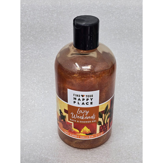 Find Your Happy Place Lazy Weekends Bath & Shower Gel Sweet Almond & Vanilla Bean 12 fl oz