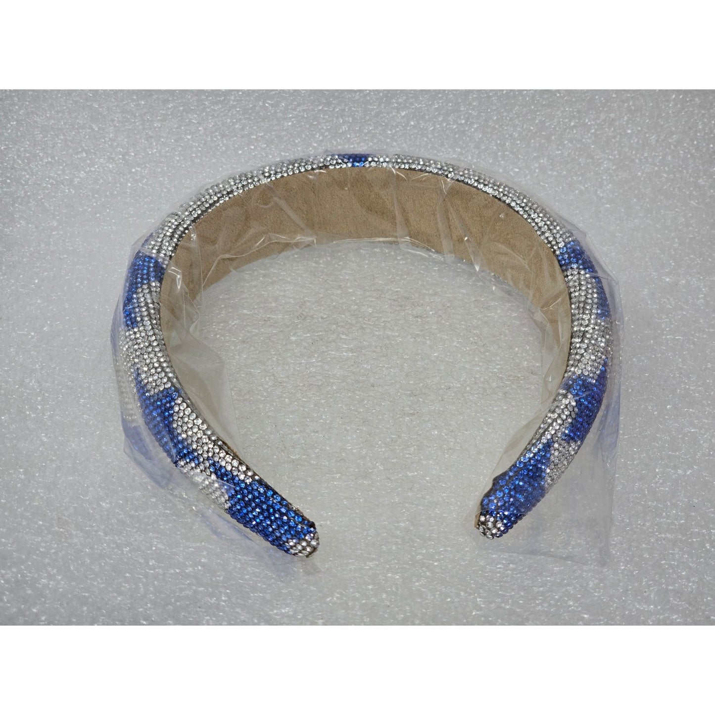 Blue & Silver Star Rhinestone Padded Headband