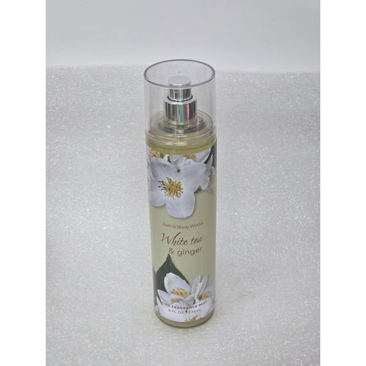 Bath & Body Works White Tea & Ginger Fine Fragrance Body Mist Spray 8 oz
