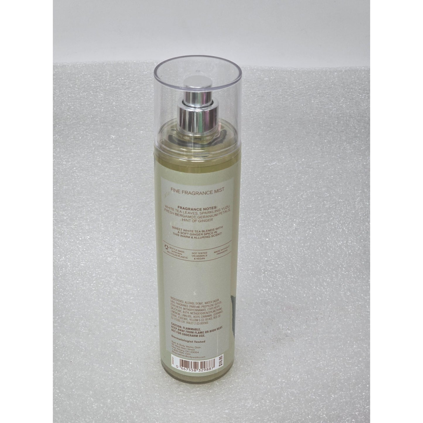 Bath & Body Works White Tea & Ginger Fine Fragrance Body Mist Spray 8 oz