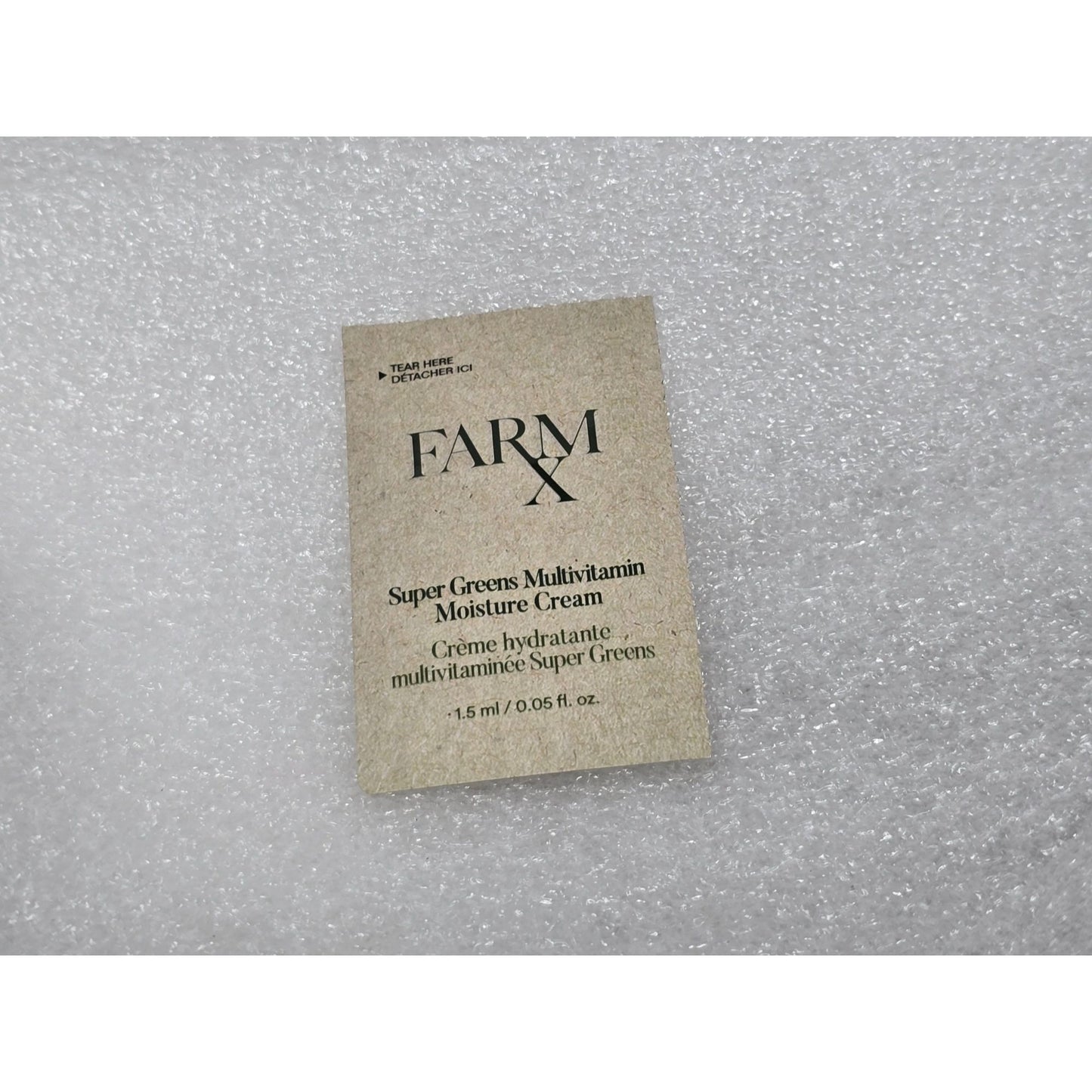 Farm X Super Greens Multivitamin Moisture Cream Sample 1.5ml Hydrating Skincare