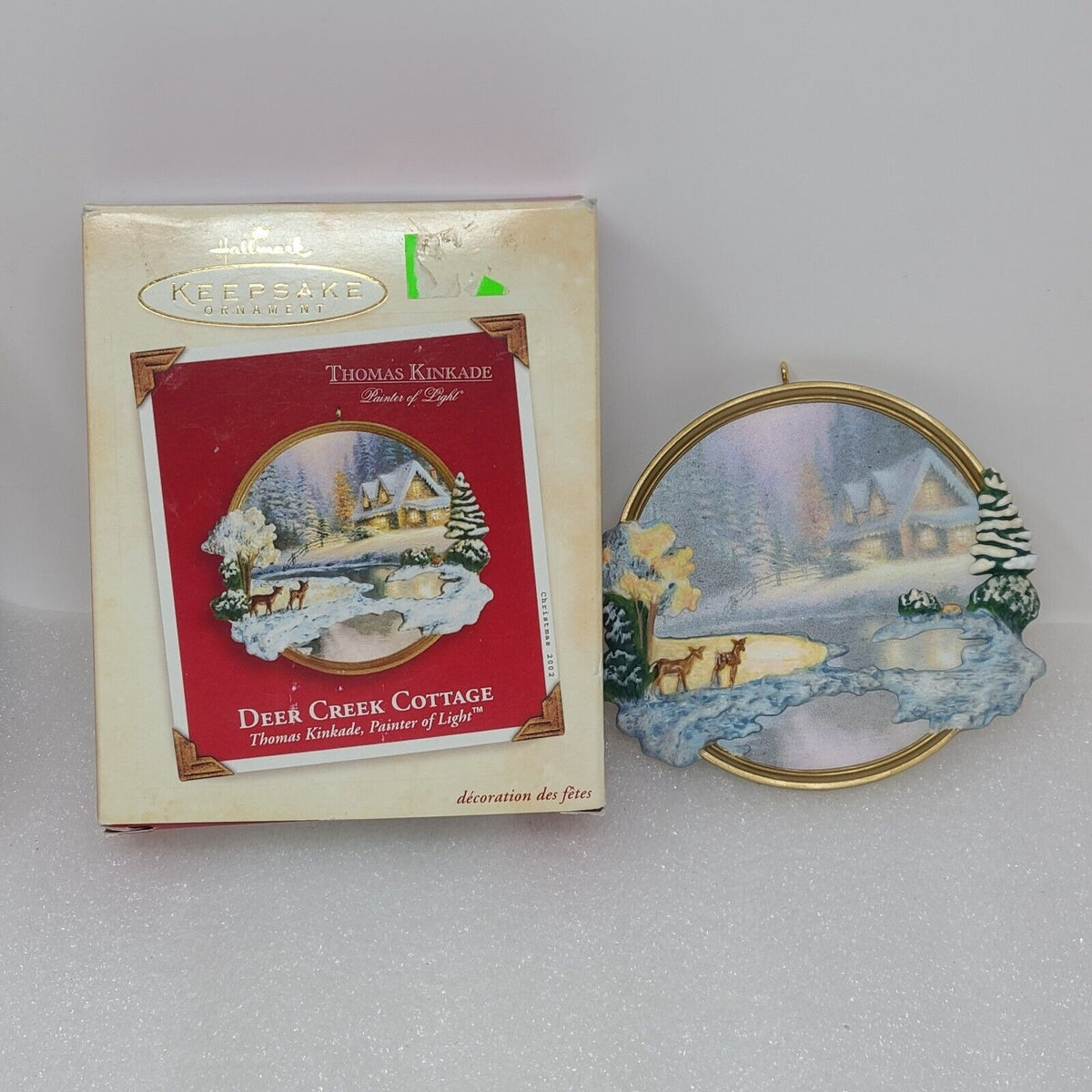 Hallmark Keepsake Ornament Thomas Kinkade Deer Creek Cottage Christmas Holiday